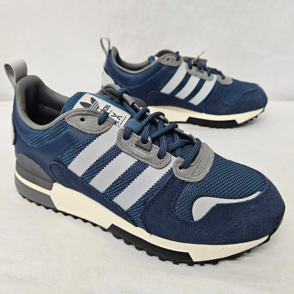 Adidas ZX 700‎ HD Retro Sneakers H01850 Crew Navy Grey Blue Men's Size 7.5